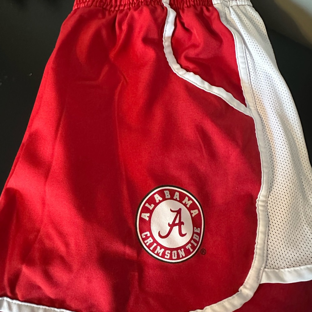 Rivalry Threads Red and White Athletic Shorts